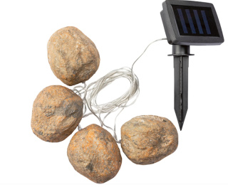 Girlanda solarna - LED - Imitacja 4 kamieni