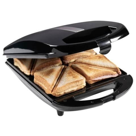 Bestron ASM13XXLZ - Opiekacz XXL 900W do dużych sandwichów z powłoką nieprzywierającą