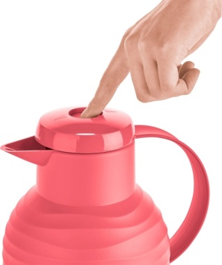 Dzbanek próżniowy 1L Samba Wave - koralowy, Quick Press, termiczny