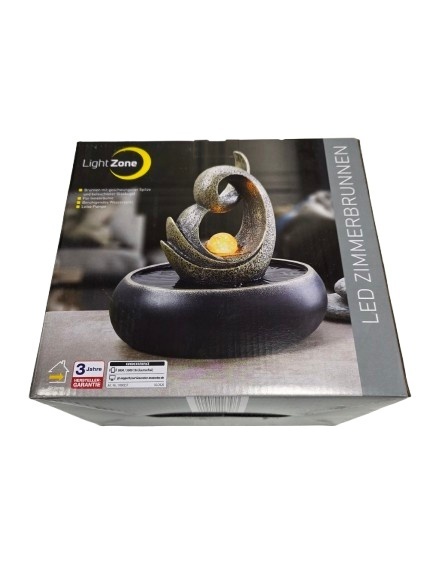 Fontanna dekoracyjna LED Łabędź - relaksujący szum wody i światło do salonu, sypialni, biura