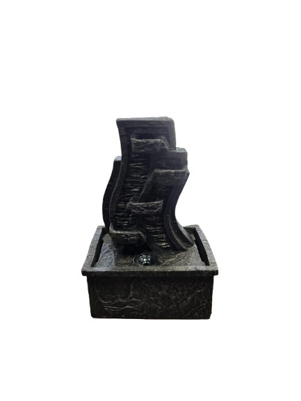 Fontanna dekoracyjna LED Posąg - relaksujący szum wody i światło do salonu, sypialni, biura