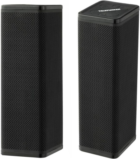 Głośniki bezprzewodowe Telefunken BS1016ST - mocny dźwięk, Bluetooth i mikrofon