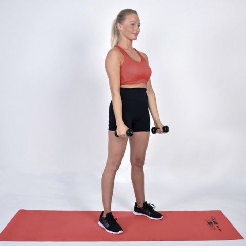 Hantle winylowe CHRISTOPEIT SPORT 2x1kg - para do treningu całego ciała