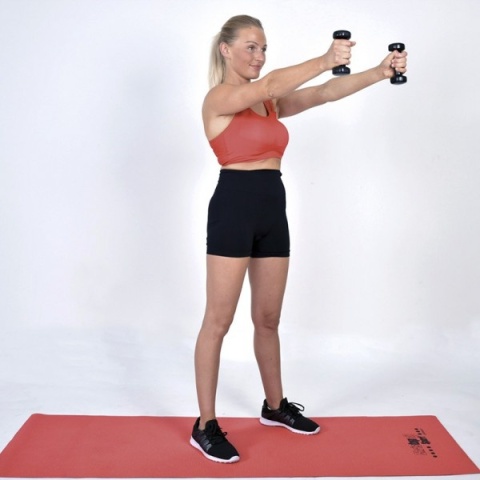 Hantle winylowe CHRISTOPEIT SPORT 2x1kg - para do treningu całego ciała