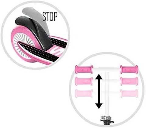 Hulajnoga dla dzieci (Różowa) - Skids Control Hulajnoga dla dzieci (Różowa) - Skids Control