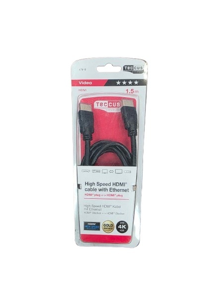 Kabel HDMI High-Speed z Ethernet 3 m - ARC, 3D, UHDTV, pozłacane wtyki