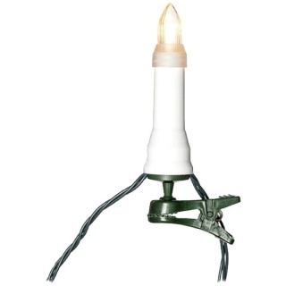 Konstsmide łańcuch świetlny LED 25 bursztynowych migoczących lampek - dekoracja świąteczna zewnętrzna 21,8 m IP44