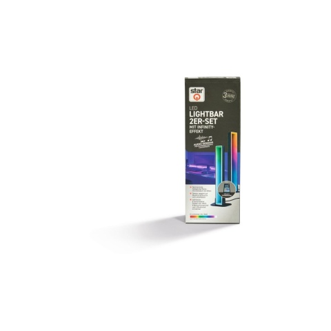 LED Light Bars 3D RGB - zestaw 2 szt. z pilotem, ściemnianiem i efektami muzycznymi, 280 mm LED Light Bars 3D RGB - zestaw 2 szt. z pilotem, ściemnianiem i efektami muzycznymi, 280 mm