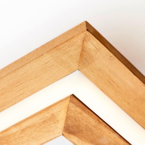 Lampa sufitowa BRILLIANT RHEA LED 24W - ciepłe światło, jasne drewno, nowoczesny styl