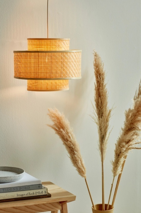 Lampa wisząca Nordlux Trinidad - bambusowa, naturalny styl E27, skandynawski design