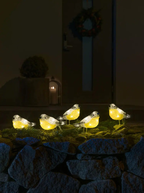 Podświetlane LED figurki ptaków do użytku na zewnątrz Podświetlane LED figurki ptaków do użytku na zewnątrz