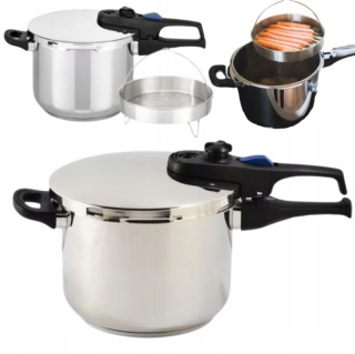 Szybkowar ELO Praktika Plus XL 6L - stal nierdzewna, 22 cm, do indukcji