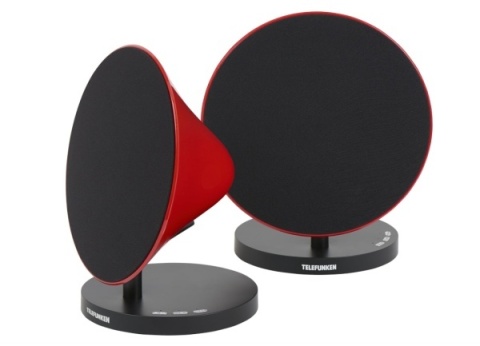 Telefunken BS1012ST - czerwone głośniki bezprzewodowe Bluetooth z akumulatorem
