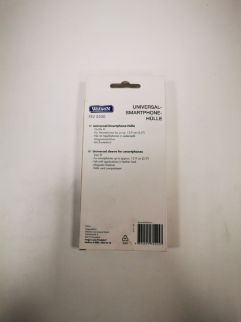 Uniwersalny pokrowiec na telefon Watson PSV5500 z magnetycznym zapięciem i funkcją podstawki