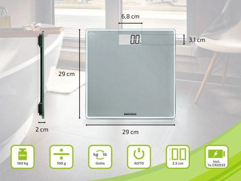 Waga łazienkowa - Soehnle Style Sense Compact 300 Waga łazienkowa - Soehnle Style Sense Compact 300