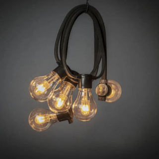 Zestaw 10 bursztynowych lampek LED