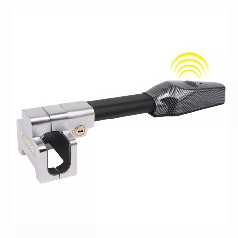 Blokada kierownicy z alarmem 130 dB • antykradzieżowa stalowa blokada samochodowa