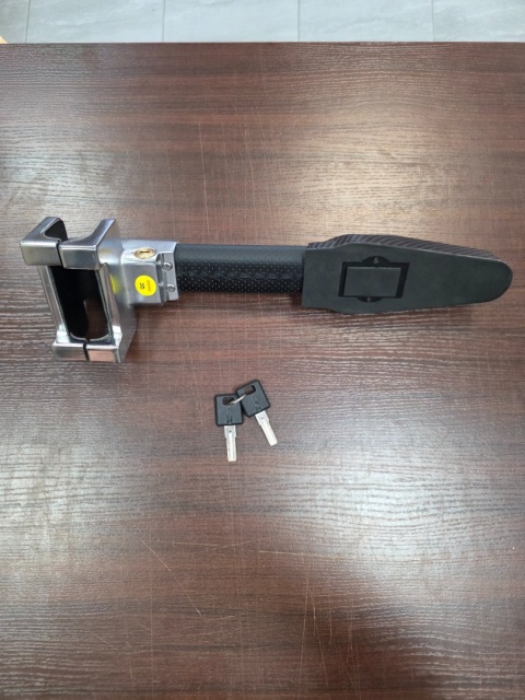 Blokada kierownicy z alarmem 130 dB • antykradzieżowa stalowa blokada samochodowa