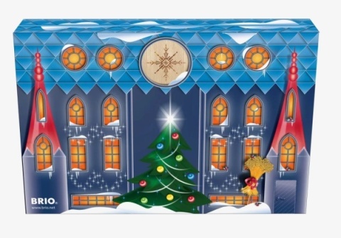 Brio 36015 - Kalendarz adwentowy z elementami kolejki BRIO, 24 niespodzianki
