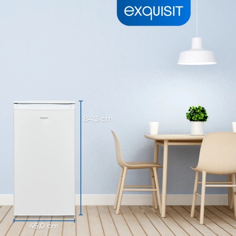 Exquisit KS85-V-091E lodówka 75L biała z regulacją temperatury