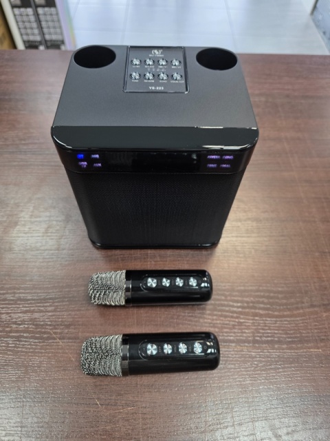 EASJOY zestaw karaoke Bluetooth - głośnik przenośny, 2 mikrofony