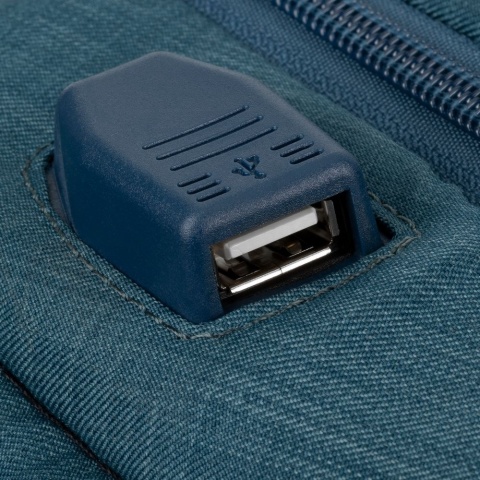 Plecak na laptopa 17,3 cala z portem USB i kieszenią antykradzieżową - 25 l, ergonomiczny, do pracy i podróży