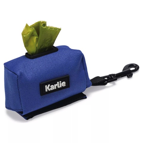 Pojemnik na woreczki na odchody - niebieski pojemnik na woreczki z 15 ekologicznymi woreczkami