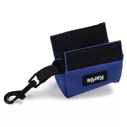 Pojemnik na woreczki na odchody - niebieski pojemnik na woreczki z 15 ekologicznymi woreczkami