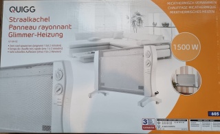 Quigg GT-GH-02 - grzejnik elektryczny 1500W z regulacją termostatu, trybem antyzamarzaniowym i zabezpieczeniem