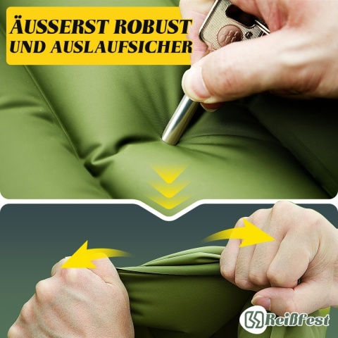 (UŻYWANY) Podwójna karimata kempingowa ultralekka - materac dmuchany 2-osobowy 196×145×12 cm