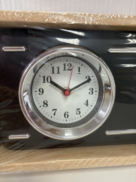 Zegar Kuchenny Retro - czarny zegar w stylu vintage