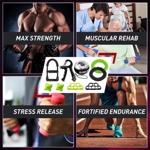 Zestaw 10w1 do ćwiczenia siły chwytu